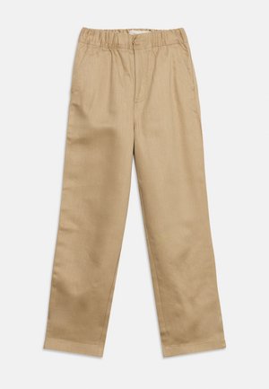 Calvin Klein Jeans, EASY TEXTURED STRAIGHT LEG PANTS - Trousers - cornstalk