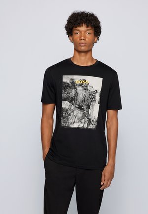 TOPLINE - Print T-shirt - black