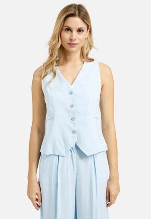 MIT V-NECK - Weste - light blue