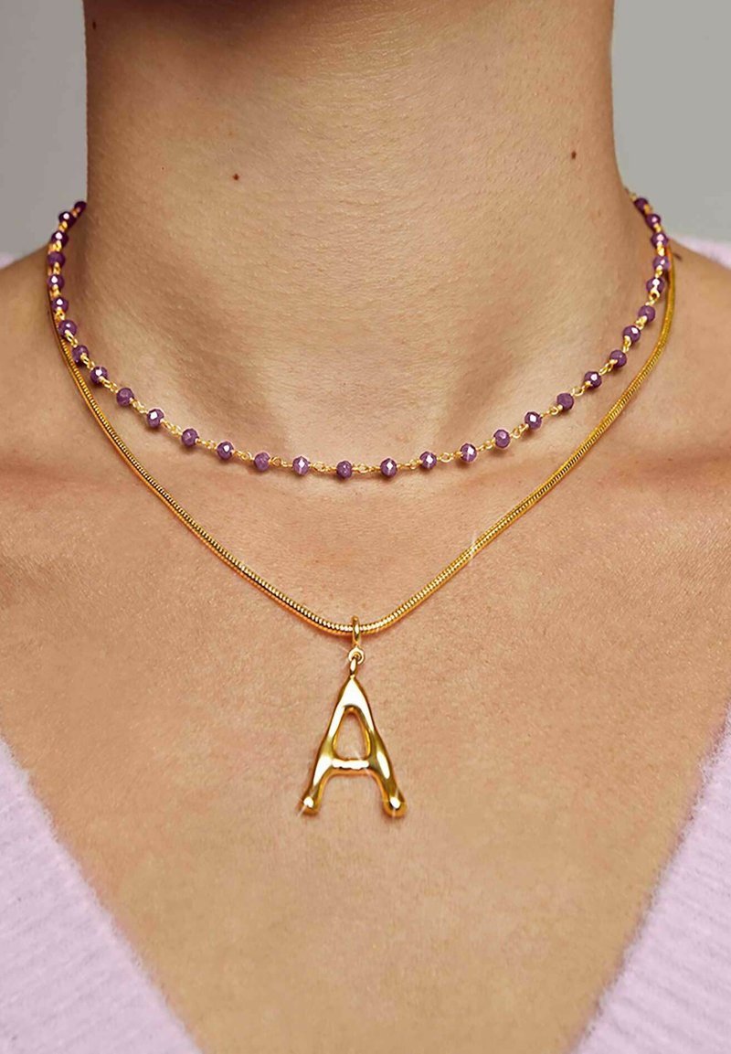 Singularu Crystals Jade - Collana - lavanda