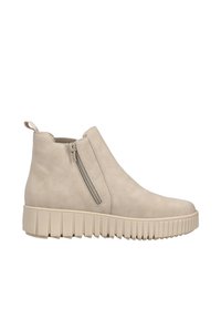 Rieker CHELSEA - Bottines à plateau - beige