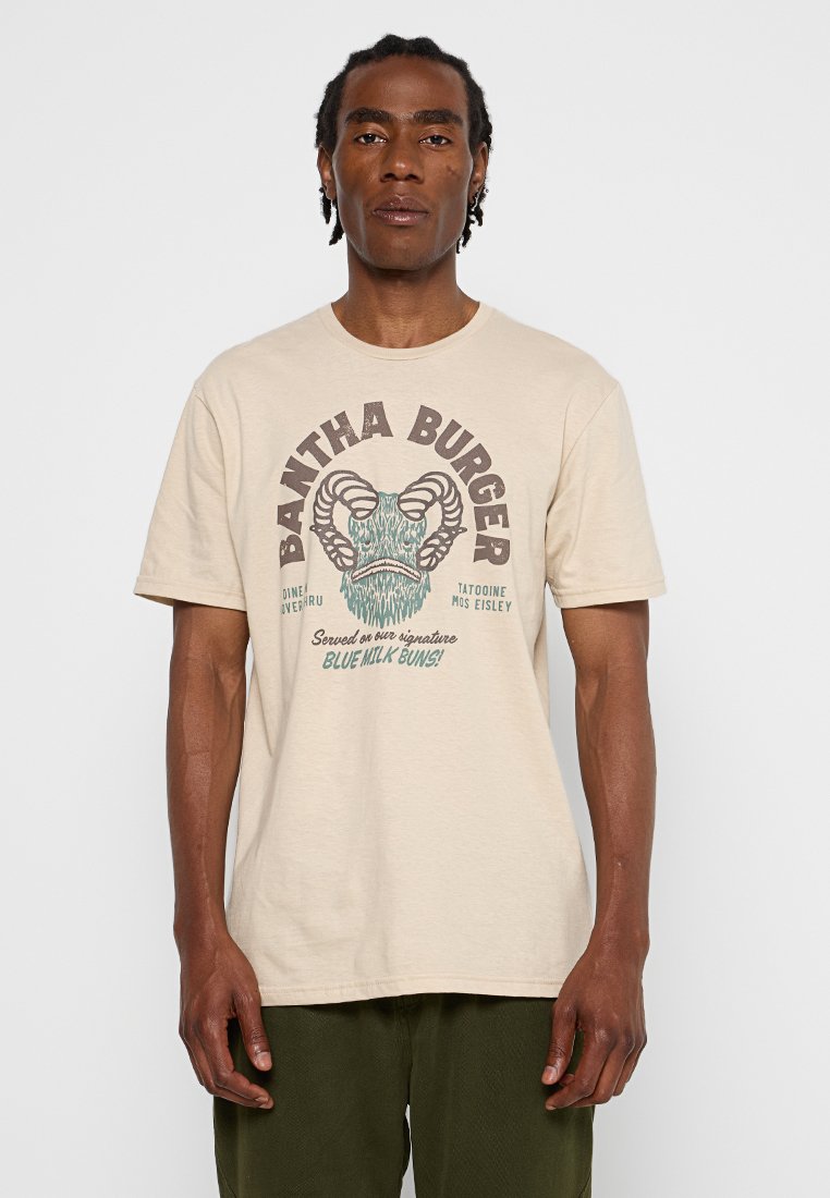 Star Wars T-shirt print zandkleur