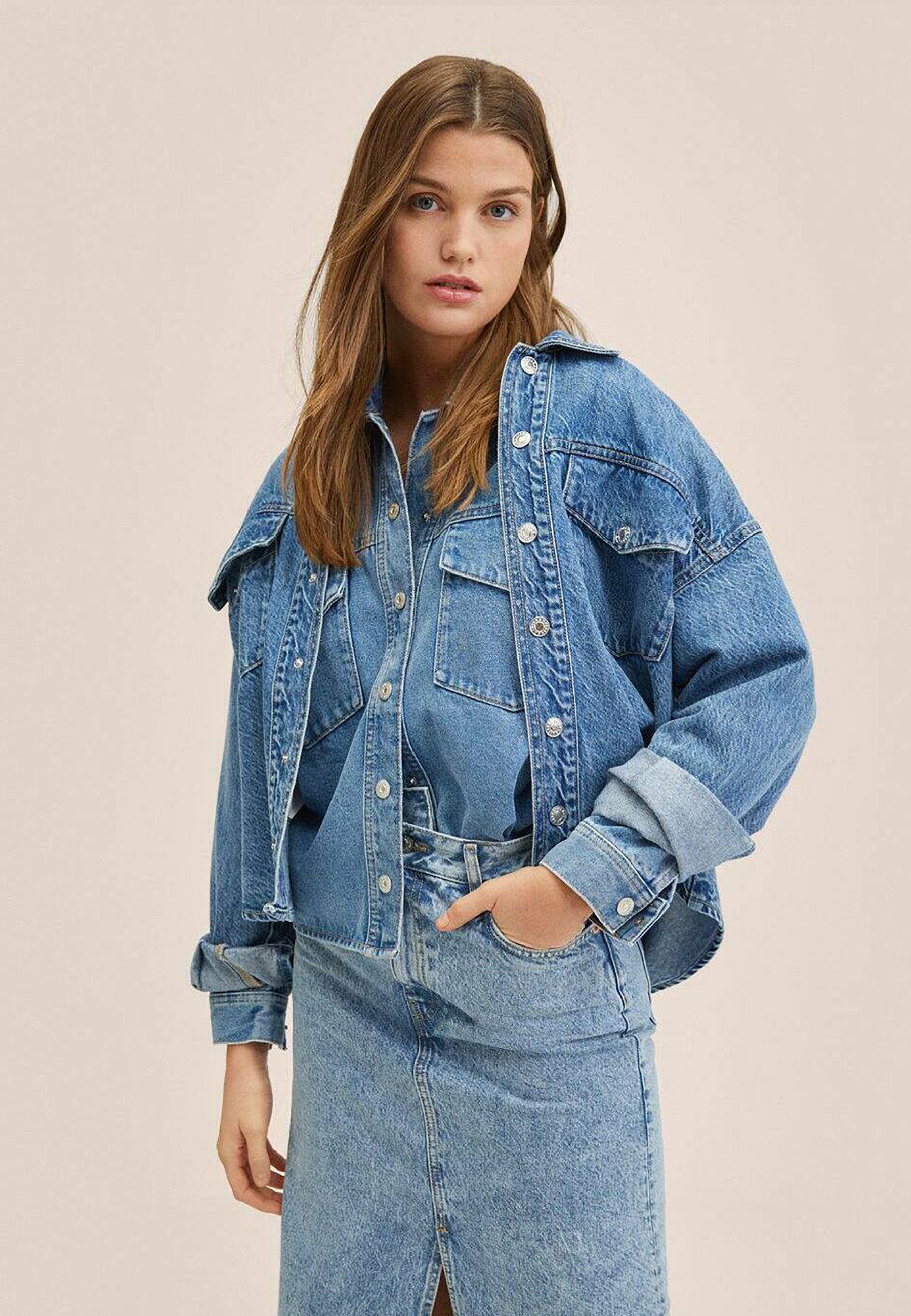 Mango AMALIEN - Gonna di jeans - middenblauw/blu denim - Zalando.it
