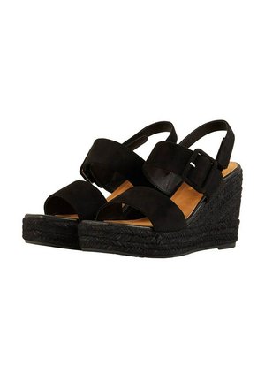 Plateausandaler - black