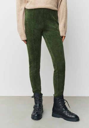 Trousers - khaki green