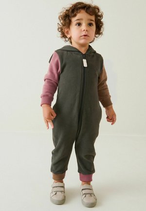 DINOSAUR SPIKE ALL IN ONE - Jumpsuit - charcoal grey colourblock