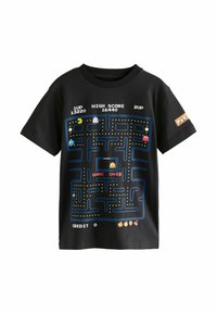 Next REGULAR FIT - OFFICIAL PAC-MAN  - Nyomott mintás póló - black