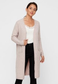 Vero Moda VMDOFFY LS LONG OPEN GA NOOS - Kofta - woodrose