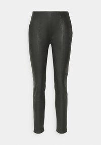 Pepe Jeans VIRGINIE - Usnjene hlače - black