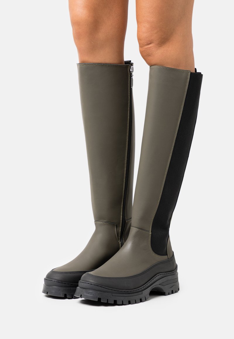 Barbour PODIUM Platform boots dusky khaki/khaki Zalando.ie