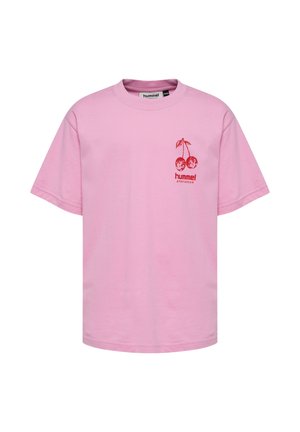 Hummel LOOSE S/S STADIUM - T-shirt imprimé - pastel lavender