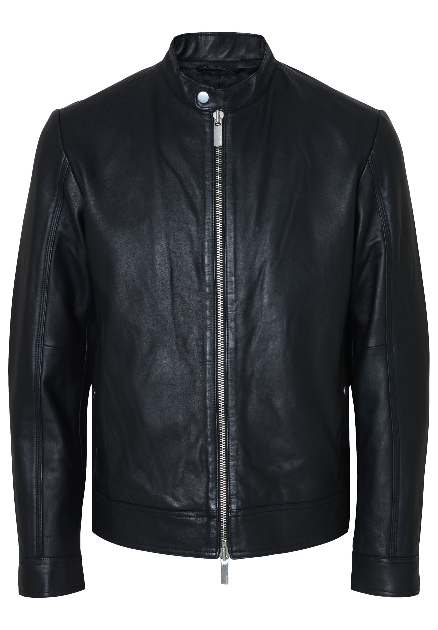 Selected SLHARCHIVE CLASSIC - Leather jacket - black - Zalando.co.uk