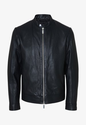 Selected, SLHARCHIVE CLASSIC - Kožená bunda - black