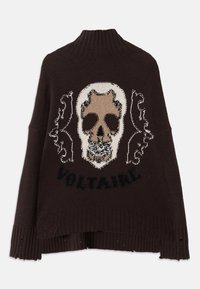 BLEEZA WESTERN - Strickpullover - dark chocolate