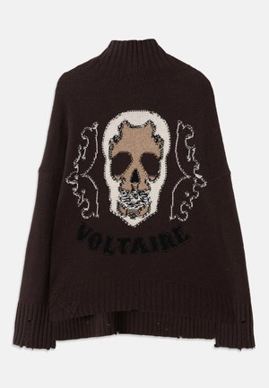BLEEZA WESTERN - Jumper - dark chocolate