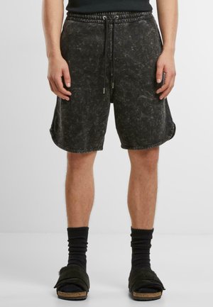 Urban Classics WASHED PIPED - Jogginghose - black