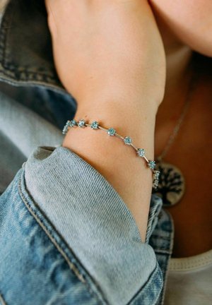 Julie Julsen RHODINIERT ZIRKONIA  - Bracciale - weiß