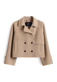 RELAXED FIT - Kurzmantel - macadamia