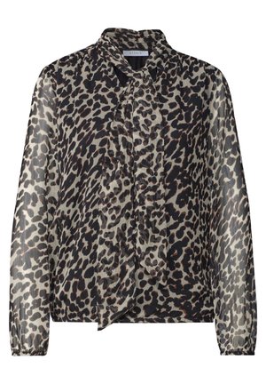 Street One Studio, LANGARM BLUSE AUS CHIFFON MIT SCHLEIFE - Blouse - black