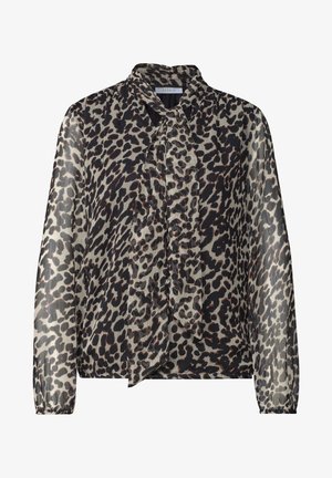 Street One Studio, LANGARM BLUSE AUS CHIFFON MIT SCHLEIFE - Blouse - black