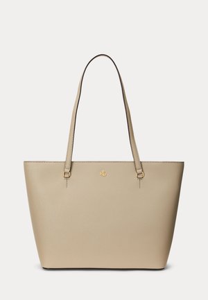 CROSSHATCH LEATHER MEDIUM KARLY TOTE - Kandekott - birch tan