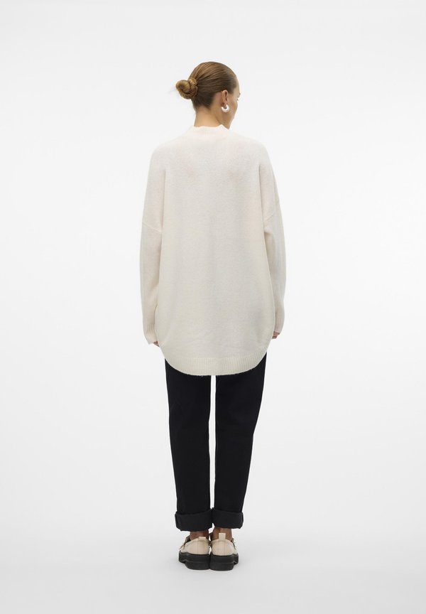 VMPLAZA HIGHNCK LONG PULLOVER - Jumper - birch detailmelange3