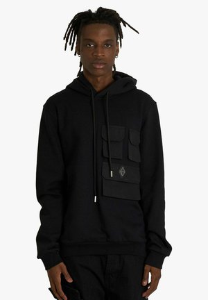 PULLOVER - Felpa con cappuccio - black