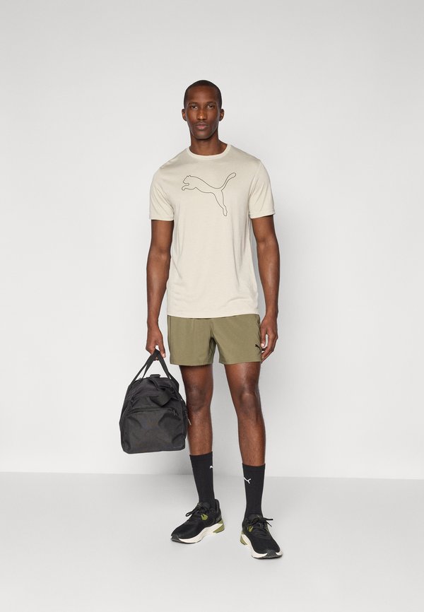 TAD ESSENTIAL HEATHER CAT CF LARGE  - Sports T-shirt - desert dust heather4