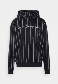 ORIGINALS PINSTRIPE HOOD UNISEX - Sweatshirt com capuz - black