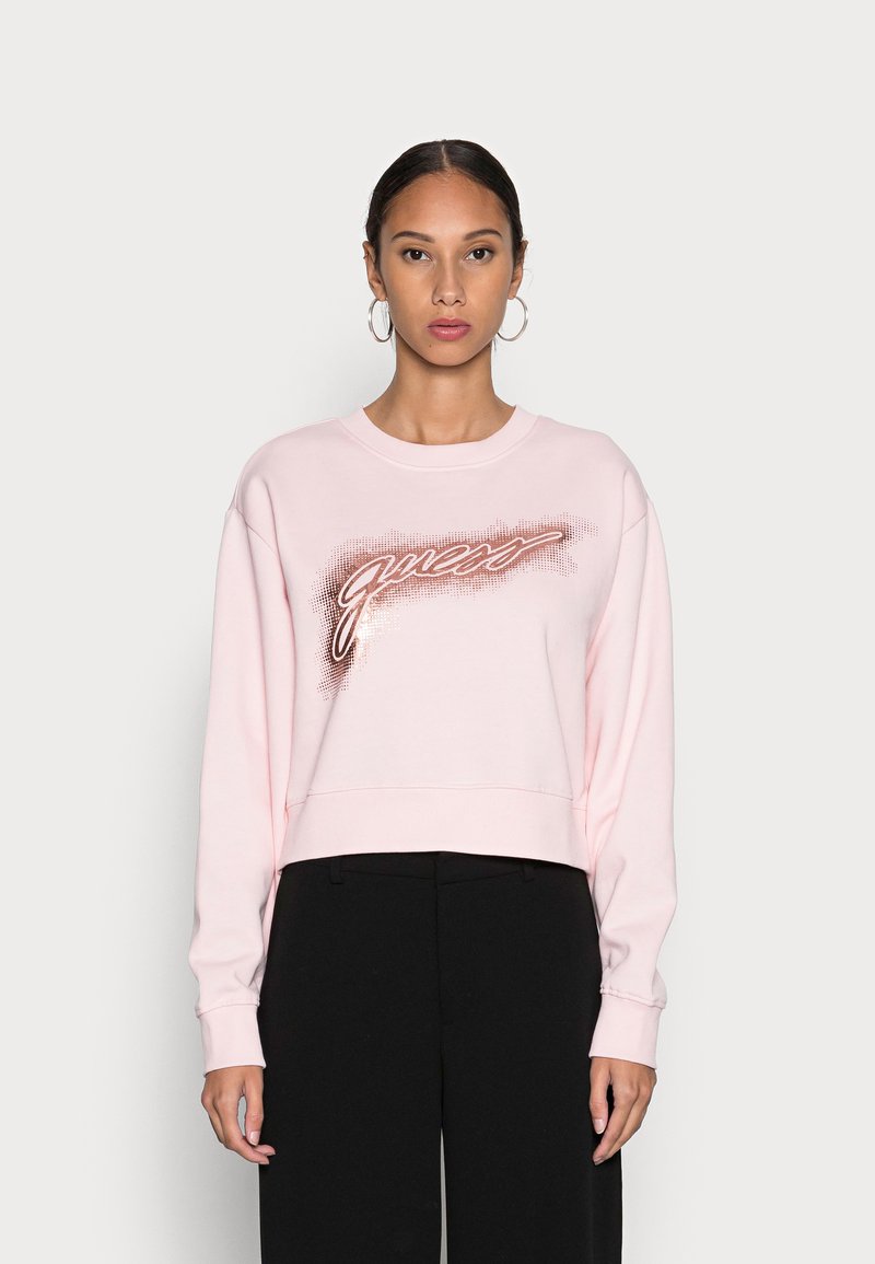 Guess GUESS LOGO CROP - Camisola - ballet pink