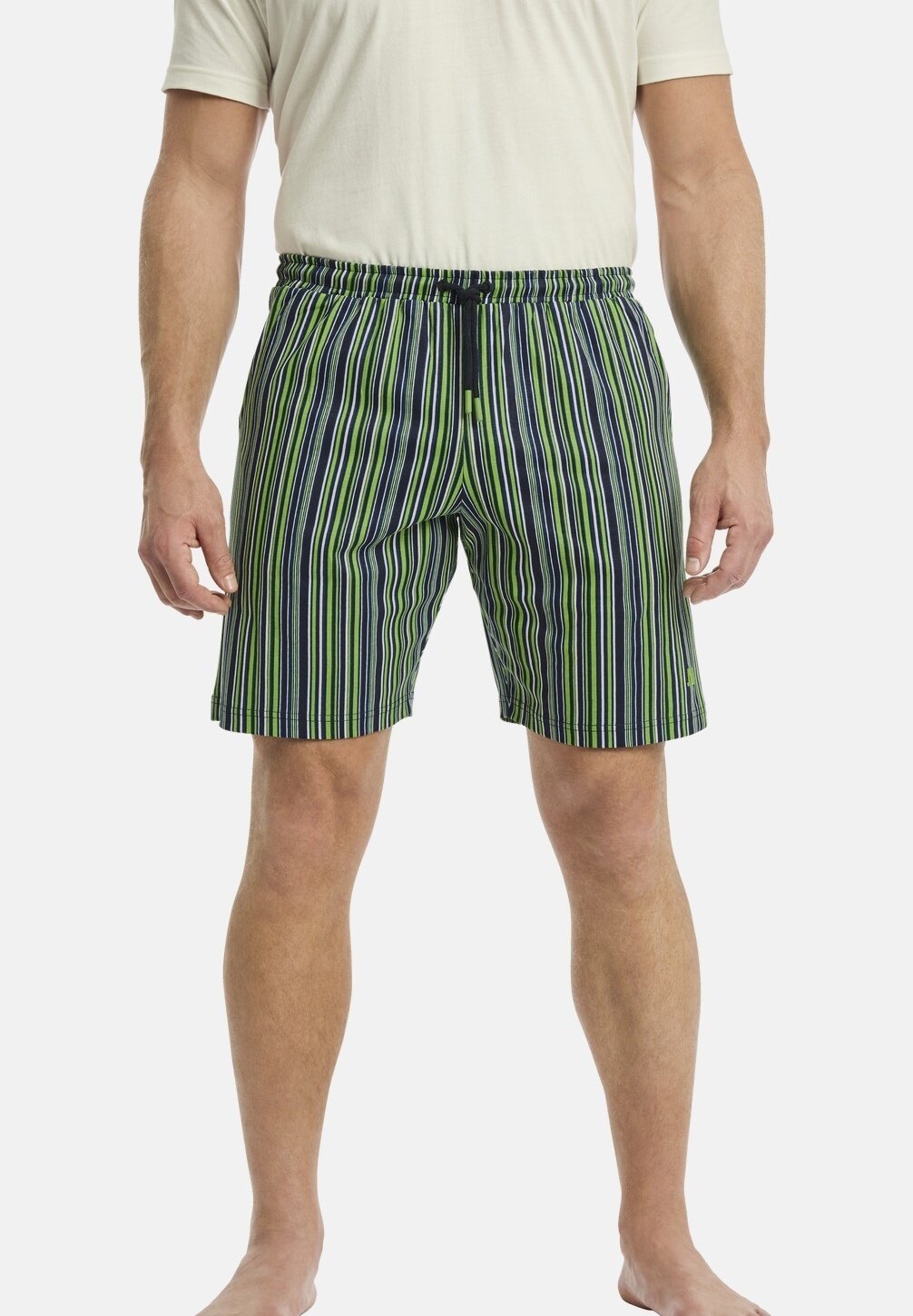 Jan Vanderstorm heren korte pyjama audun, zwart, 3XL