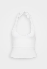 Soft Stretch Seamless Fabric Halter Top - Débardeur - bright white