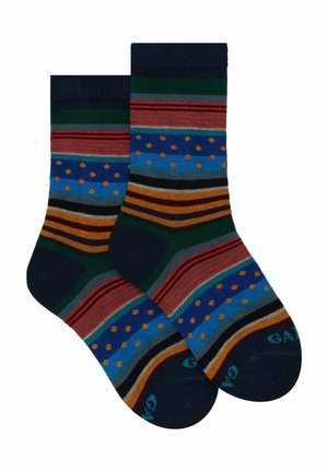 WITH STRIPES AND POLKA DOTS - Socks - royal curry