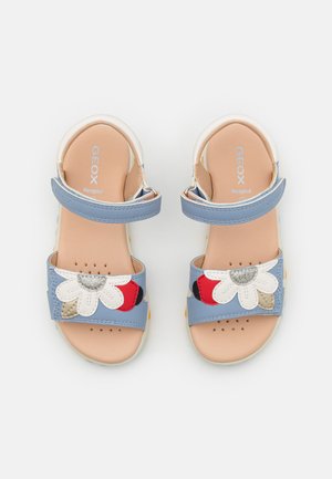Geox HAITI GIRL - Sandali - light avio/white