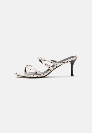 RAID ODILIA - Ciabattine con tacco - cream/black