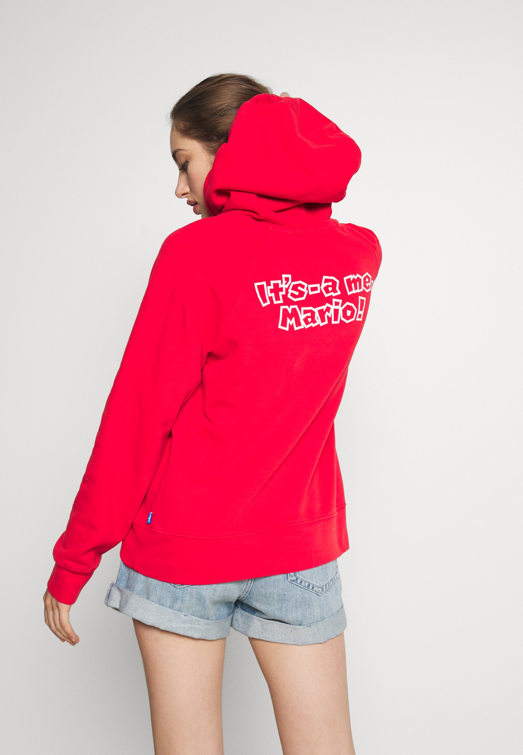 Levi's® MARIO GRAPHIC SPORT HOODIE Hoodie redRood Levi's® Hoodie redRood Zalando.nl