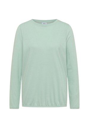 Cecil, LANGARM SHIRT MIT BOAT NECK UND STREIFEN - T-shirt à manches longues - frost mint