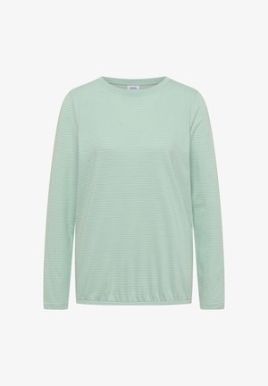 Cecil, LANGARM SHIRT MIT BOAT NECK UND STREIFEN - T-shirt à manches longues - frost mint