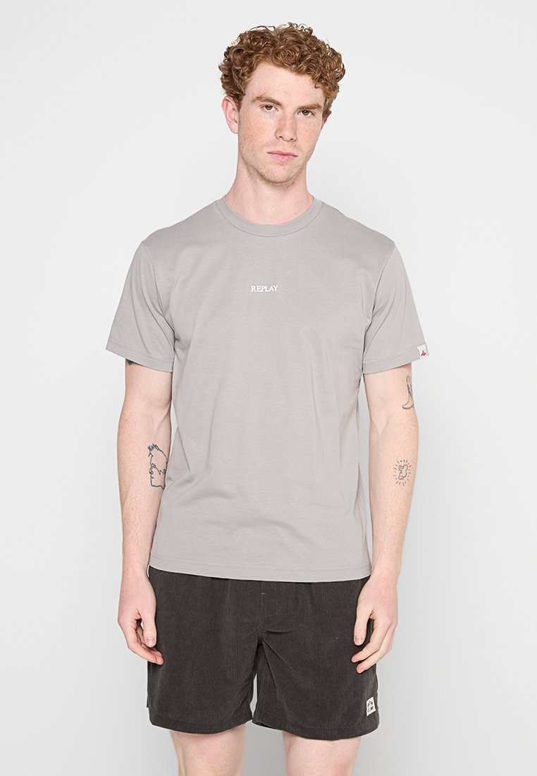 Replay T-shirt basic grijs