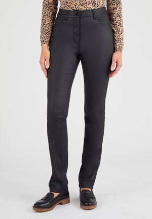 5 POCHES ENDUIT   - Vaqueros slim fit - noir