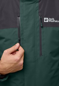 Jack Wolfskin JASPER 3IN1 - Regenjas - black olive