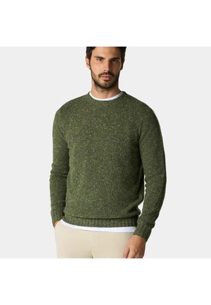 SPECKLED CREWNECK  - Strickpullover - military