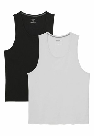 REGULAR FIT - MONTY 2 PACK STRETCH - Pižamos viršutinė dalis - white/black