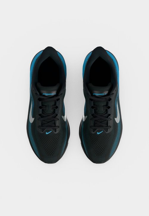 Nike AIR ZOOM PEGASUS 42 GS UNISEX - Road running shoes - black/metallic silver-coloured/light current blue/anthracite — foto 5
