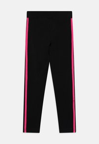 adidas Performance JUNIOR - Leggings - black/pulse magenta