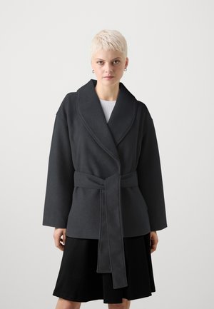 SHAWL COLLAR COAT - Klassisk kåpe / frakk - black