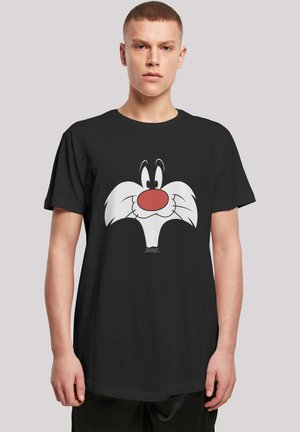 LOONEY TUNES SYLVESTER BIG FACE - T-shirts med print - black