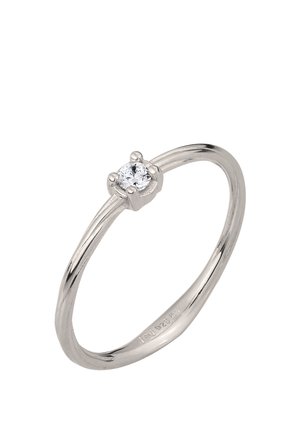 SOLITÄR DIAMANT BRILLANTSCHLIFF - Bague - silver-coloured