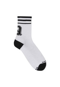 Calza Corta Unisex Spugna Di Cotone Bianco Tinta Unita Con Lettera O Venduta Singolarmente 1 2224