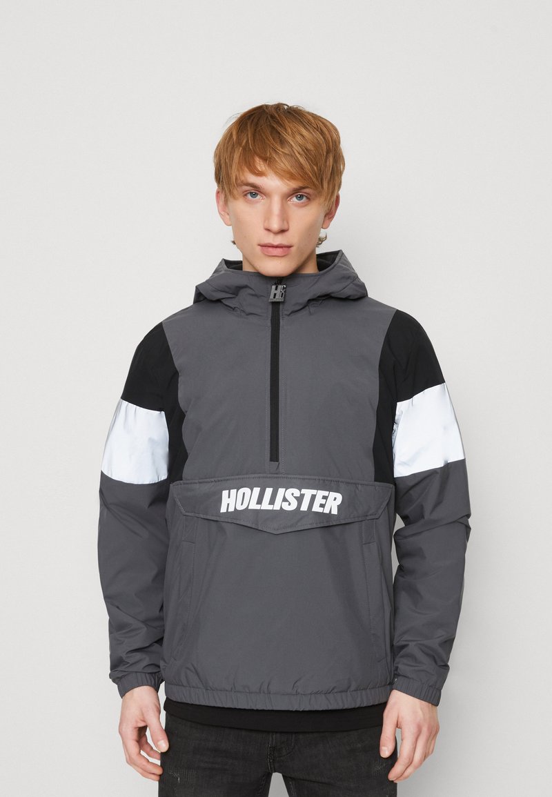 Hollister Co. VARSITY ANORAK - ??bergangsjacke - grey/grau - Zalando.de